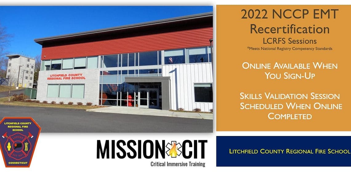 EMT Recertification Courses in CT at LCRFS